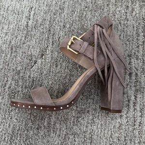 Vince camuto suede heels